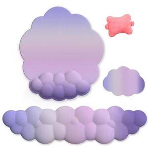 Keyboard Wrist Rest Ergonomic Arm Support Set (4 Pieces) Cloud Keyboard